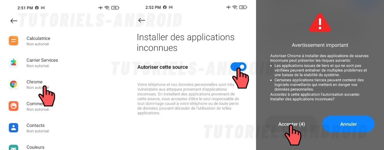 Autoriser Sources Inconnues MIUI12