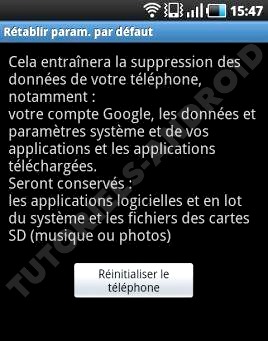 Image représentant : samsung retablir les param par defaut