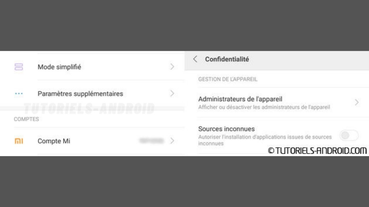 Sources inconnues MIUI