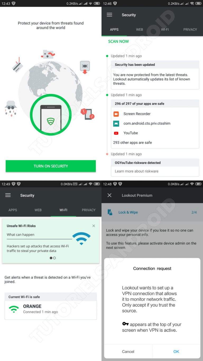 Lookout : Protéger votre smartphone Android contre les Malwares 12 Image représentant : lookout android security