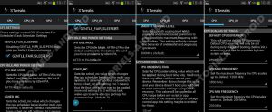 GALAXY S2 : Réglages STweaks pour le kernel Siyah sous Android JB 13 Image représentant : CPU STweaks reglages siyah galaxy s2