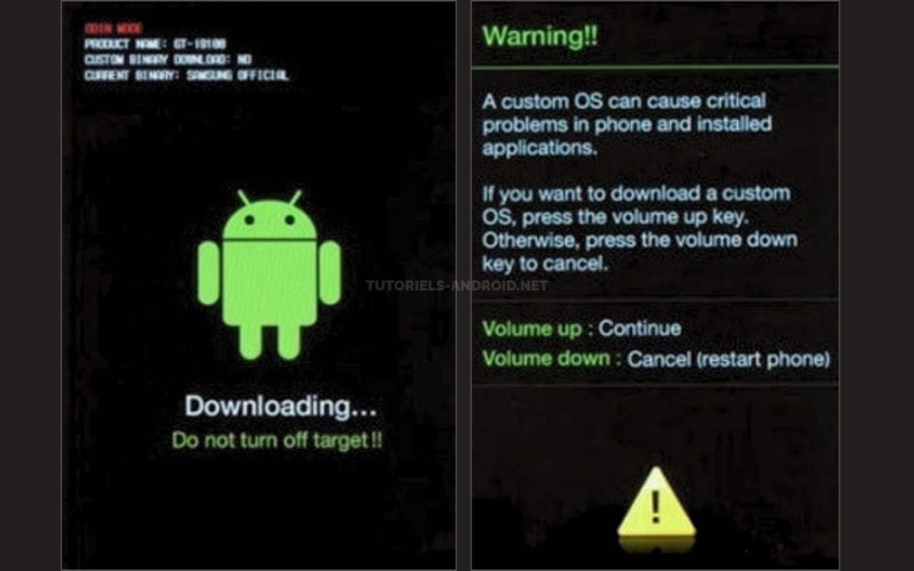 Rooter et installer CWM6 sur son GALAXY Note 2 GT-N7100 2 Mode Download SAMSUNG