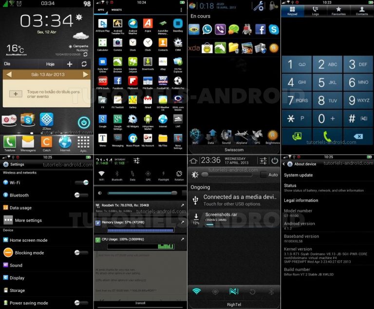 Installer la Biftor™ ROM v7.2 Android 4.1.2 sur GALAXY S2 16 Image représentant : demo rom custom biftor Galaxy S2