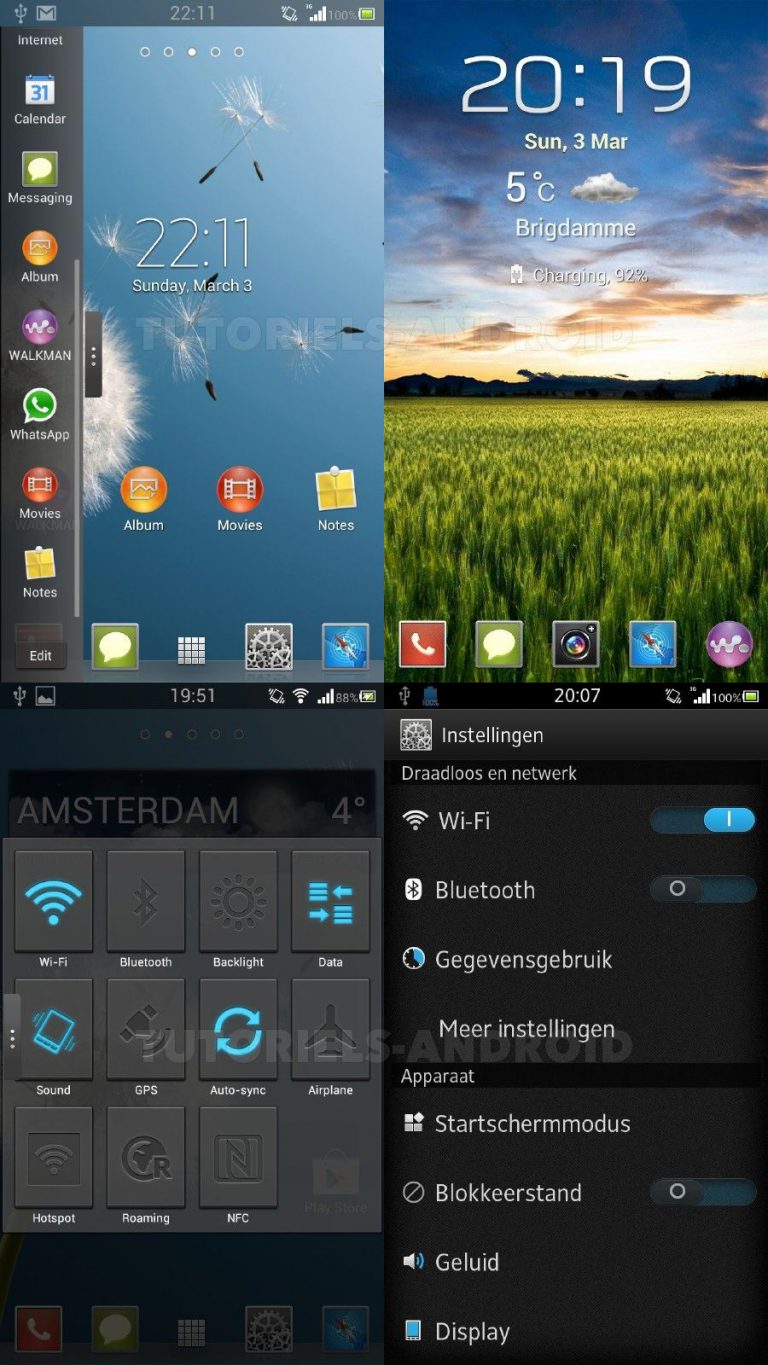 Image représentant : rom custom xperianze galaxy s3