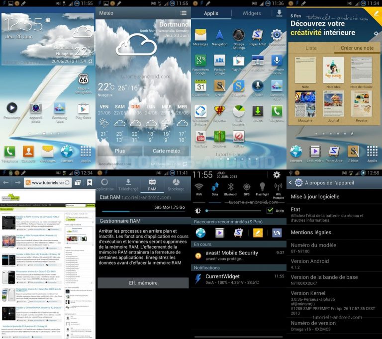 Image représentant : rom custom omega galaxy note 2 n7100