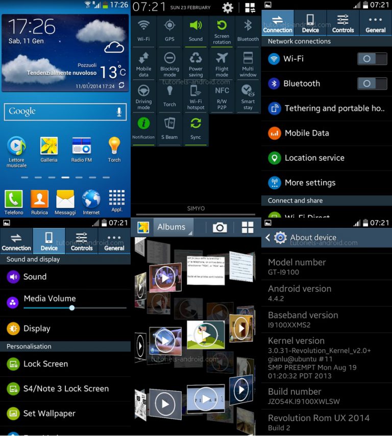 Image représentant : revolution rom ux 2014 galaxy s2 screenshots