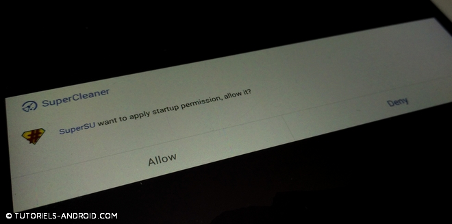 Image représentant : supersu installed iroot
