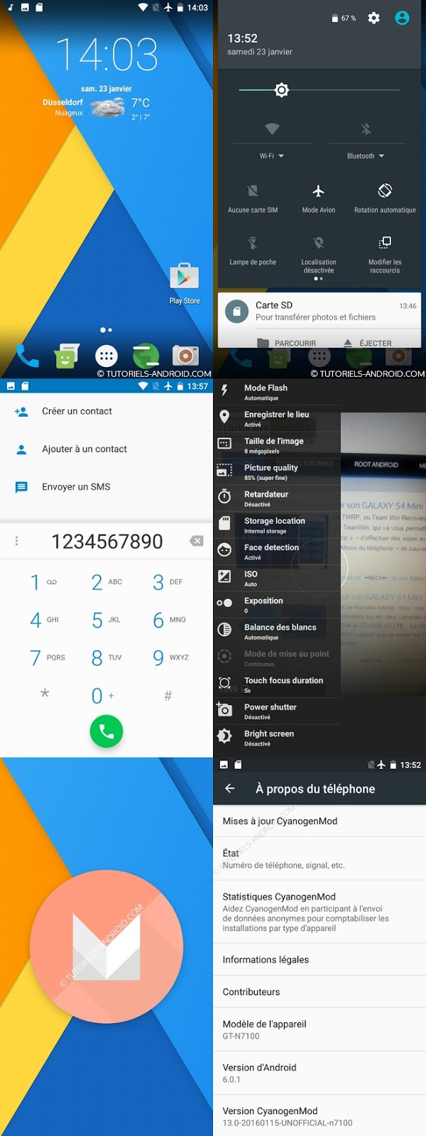 Installer la CM13 Android 6.0.1 sur son GALAXY Note 2 N7100 11 Image représentant : cm13 pour gt n7100