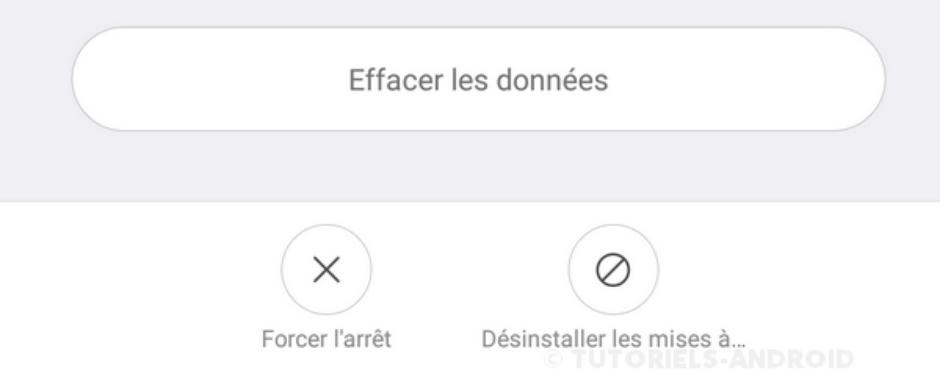 Comment désactiver les applications système sur Android ? 2 Supprimer les données d'une application système sur MIUI