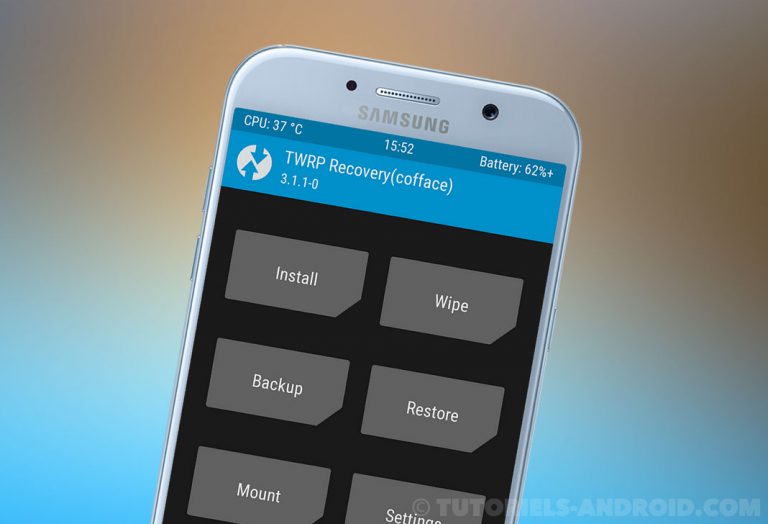 Image représentant : twrp recovery galaxy a7 2017