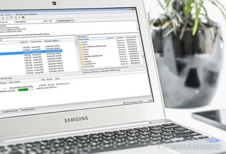 Image représentant : transfert fichiers via wifi filezilla android