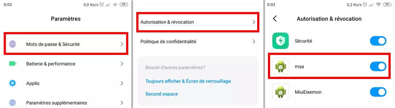 Supprimer la publicité activée par défaut sur Xiaomi et Redmi 1 Désactiver MSA sur MIUI