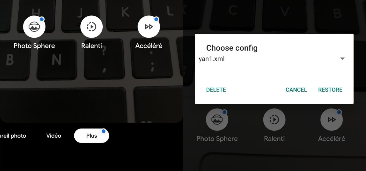 GCam pour Mi 10T/Pro/Lite, installation et configuration 4 Activer configuration XML GCam