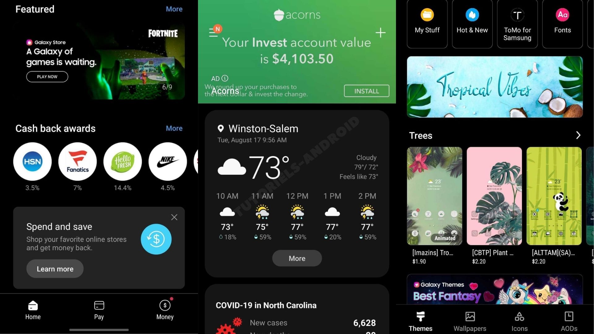 Samsung décide finalement de supprimer les publicités de ses applications 1 Publicités dans les applications Samsung