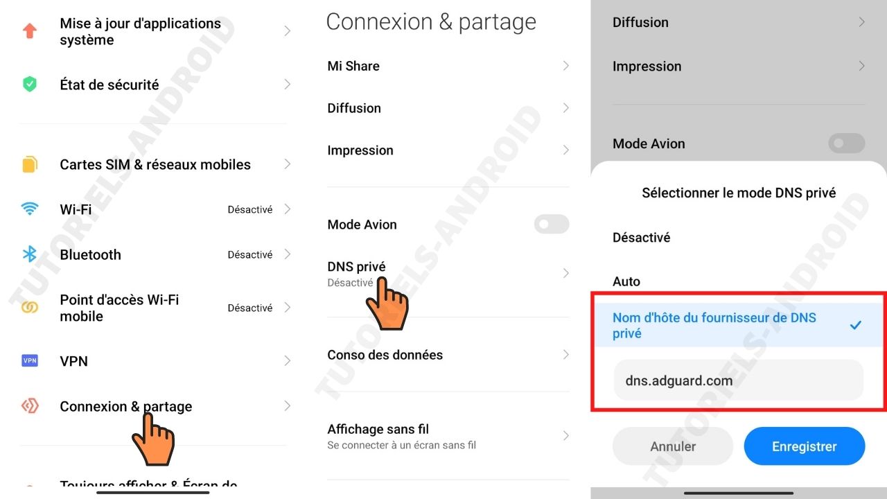 Bloquer les publicités sur Android sans root ou applications 1 Modifier DNS privé sur Xiaomi