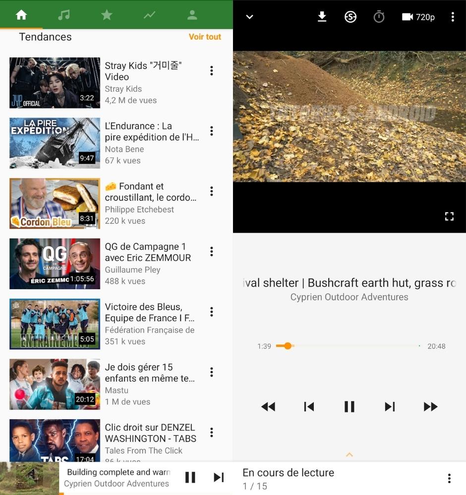 Application Ymusic.io pour Android