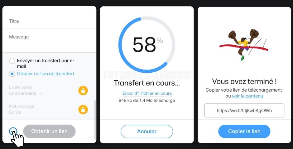 Les meilleures solutions pour envoyer de gros fichiers à vos proches 4 Transférer des fichiers avec WeTransfer pour MacOS et Windows