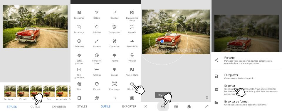 05 applications Tilt-Shift pour prendre d'incroyables photos miniatures sur Android 2 Réaliser des photos Tilt-Shift avec Snapseed