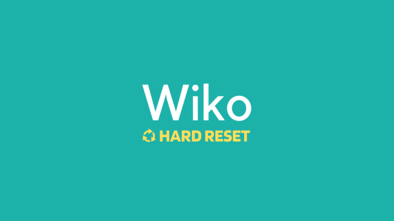 Hard Reset smartphone Wiko