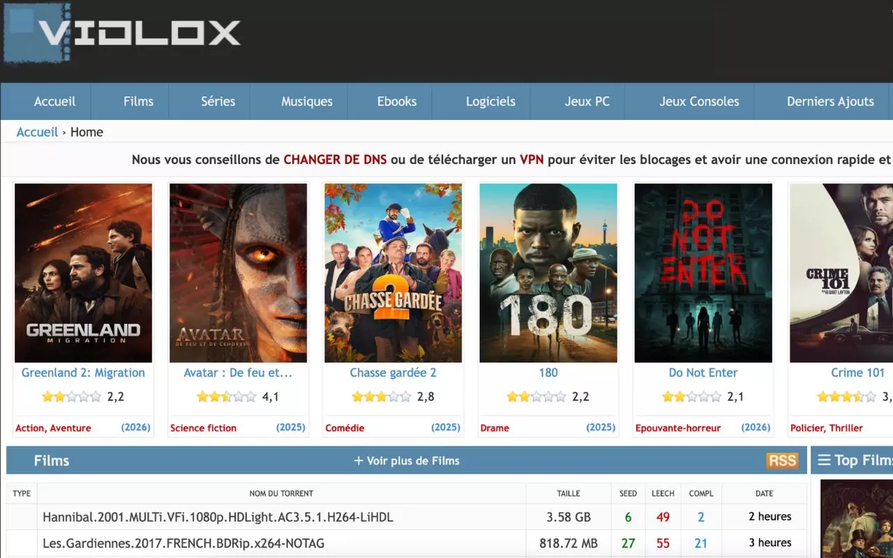 YggTorrent : Voici la nouvelle adresse du site torrent en 2026 3 YggTorrent devient VidLox