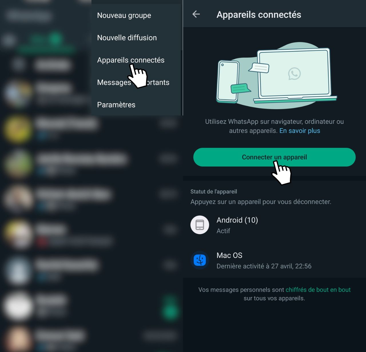 Comment ouvrir votre compte WhatsApp sur deux téléphones 4 Connecter WhatsApp sur deux mobiles avec un seul compte