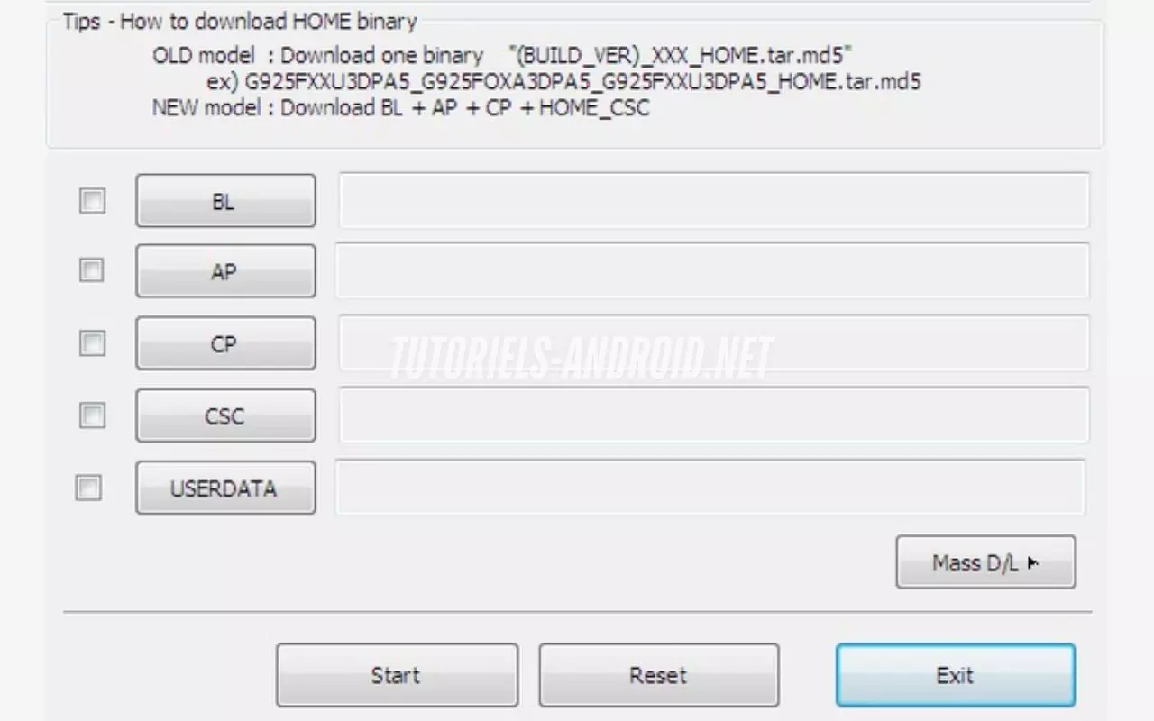SamFW : le site gratuit pour télécharger les Firmwares Samsung 5 Flasher des fichier TAR avec Odin Samsung