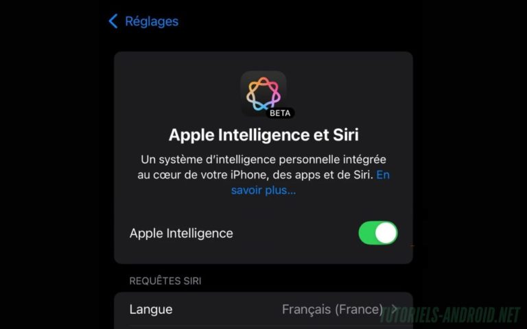 iOS 18.4 : essayer Apple Intelligence en français dès maintenant 19 Image représentant : activation apple intelligence et siri ios 18 4