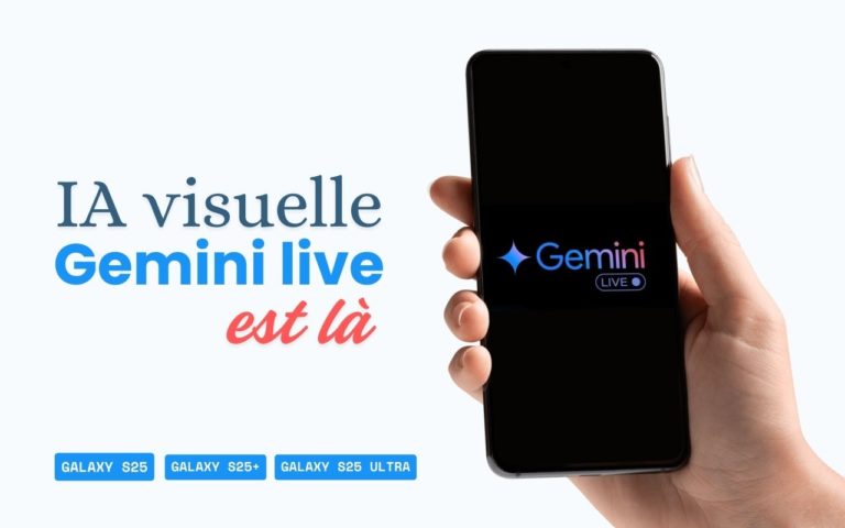 Image représentant : ia visuelle gemini live serie galaxy s25 est disponible