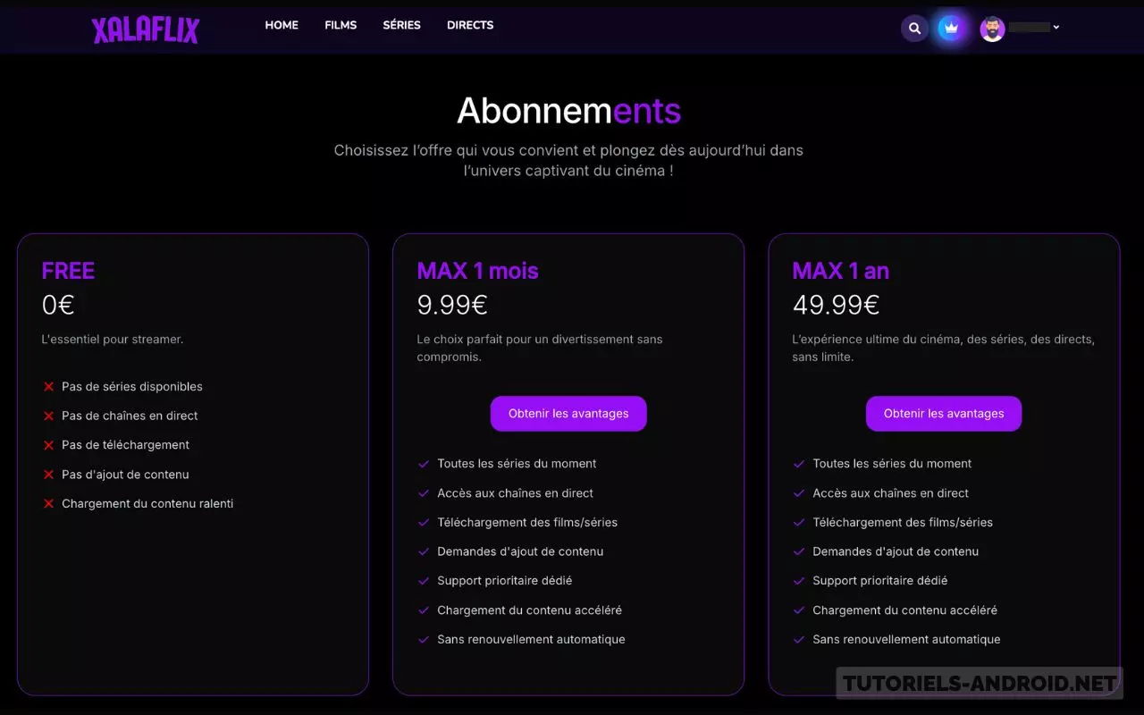 Abonnement Xalaflix Max Streaming