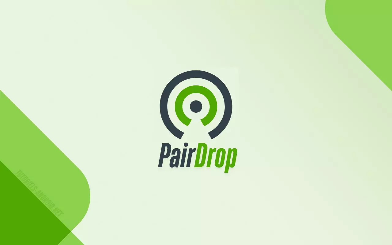 PairDrop : la méthode simple que j’adopte pour partager mes fichiers partout 1 Logo PairDrop sur fond vert menthe adouci