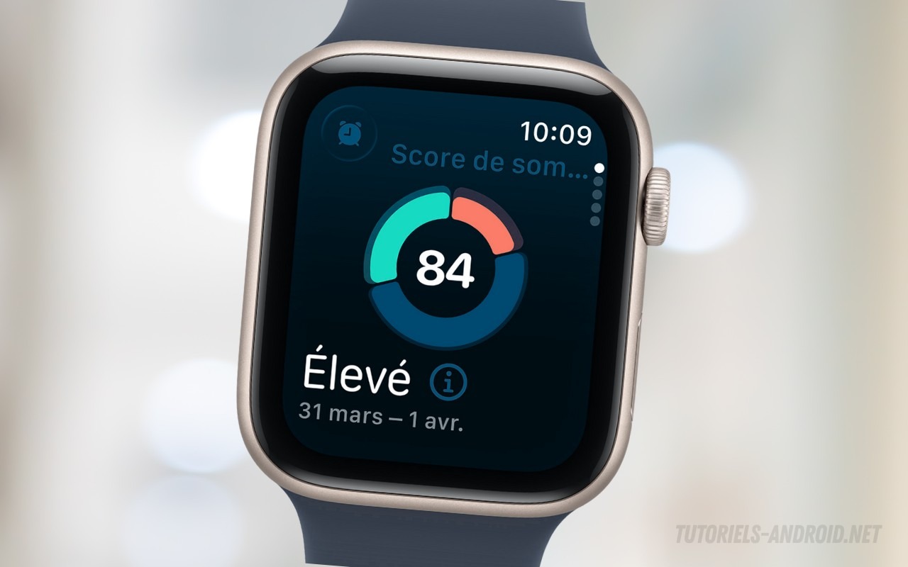 Apple Watch SE 3 : une montre performante à un budget maîtrisé 2 Apple Watch SE 3 affiche l'analyseur de sommeil (Sleep Score).