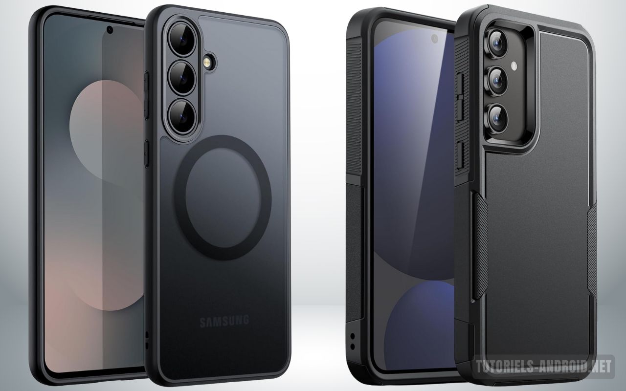 Mon classement des meilleures marques de coques pour iPhone et Samsung 6 Image montrant deux mobiles Samsung avec des coques JETech