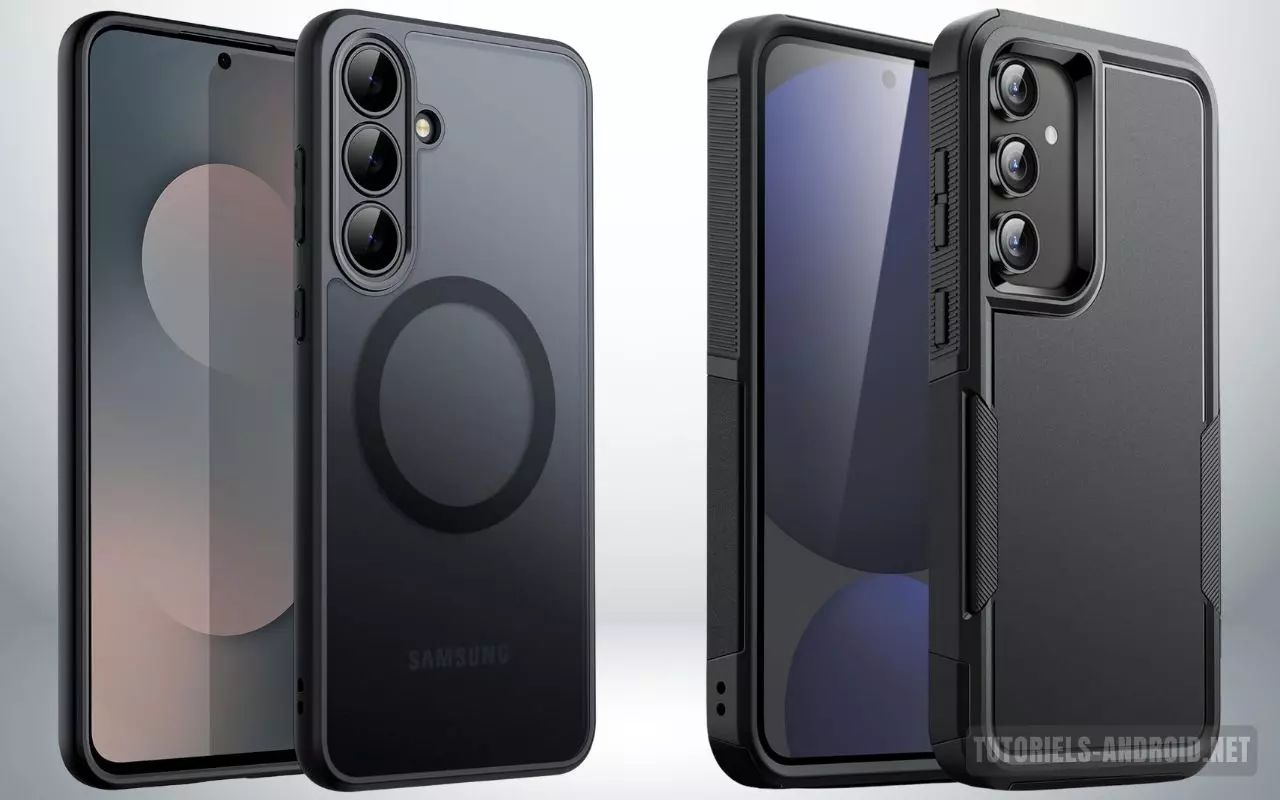 Mon classement des meilleures marques de coques pour iPhone et Samsung 6 Image montrant deux mobiles Samsung avec des coques JETech