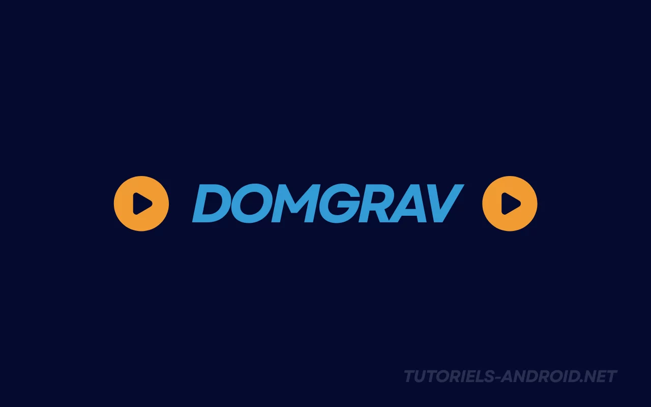 Domgrav : la plateforme de streaming similaire à Dolwiz 1 Logo de Domgrav avec boutons de lecture