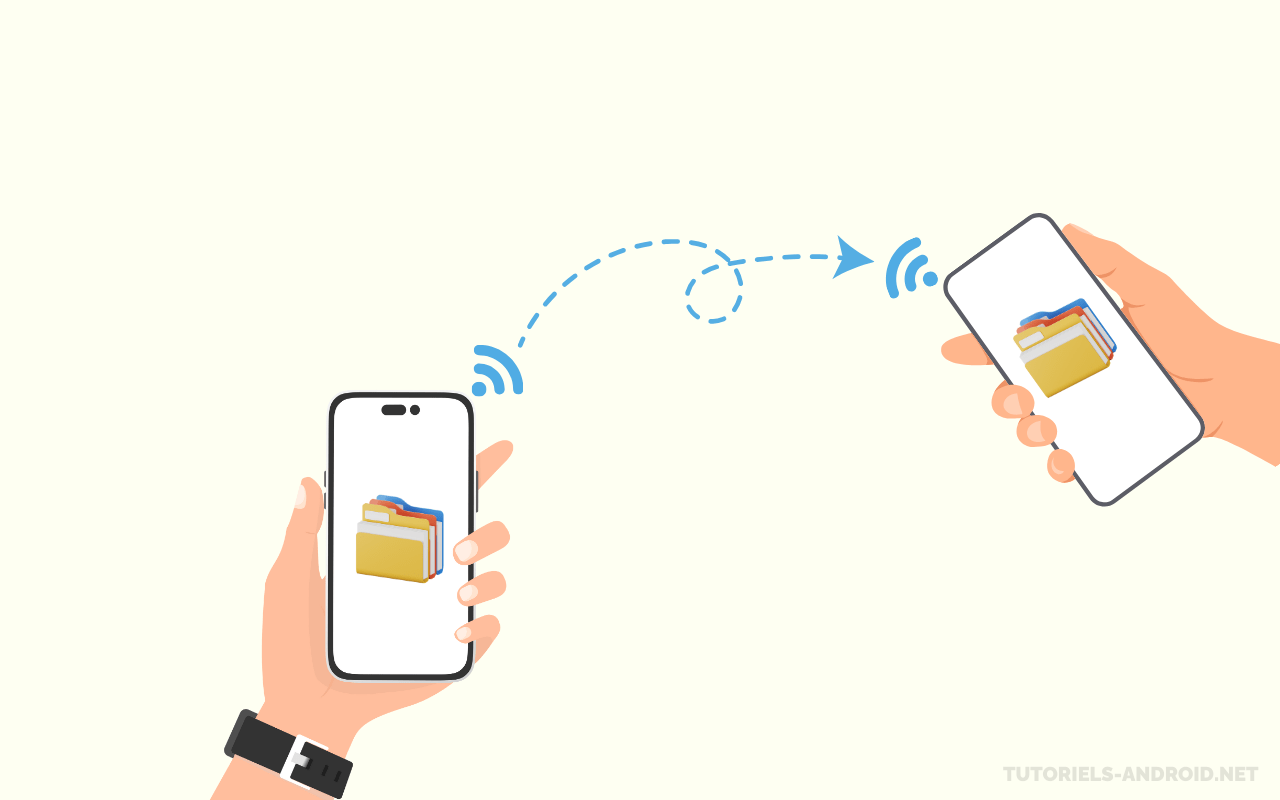Transfert de fichiers volumineux entre deux téléphones
