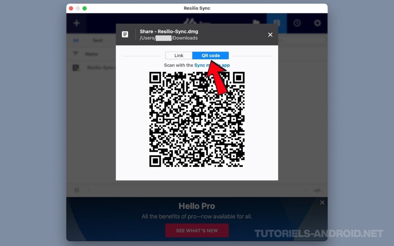 Partager des fichiers en P2P via Code QR et Resilio Sync