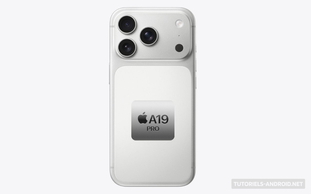 iPhone 17 Pro et Standard enfin dévoilés : la gamme qui change tout cette année 4 Un iPhone 17 Pro avec le logo du processeur A19 Pro au dos