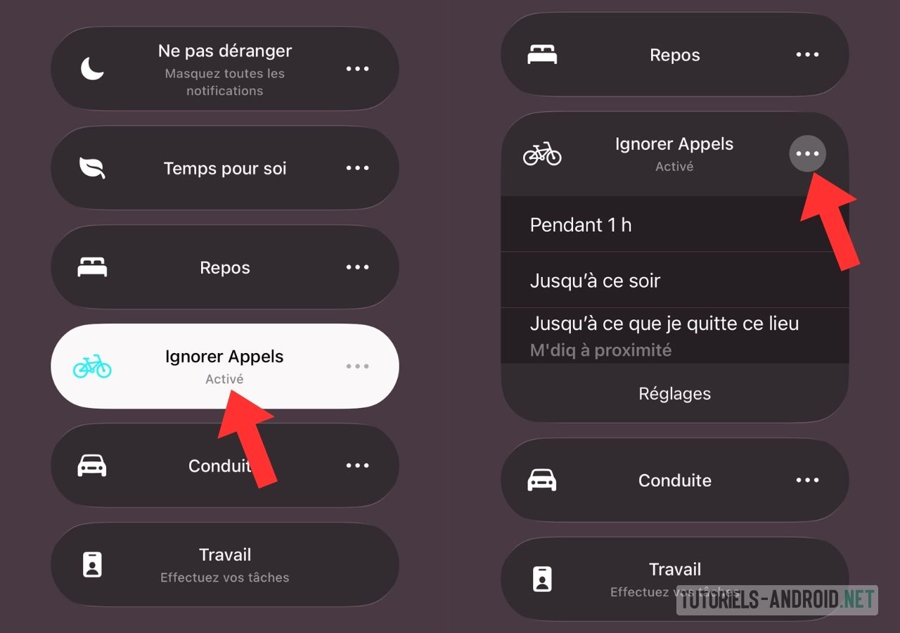 Un numéro vous dérange ? Voici comment l'ignorer sur iOS 26 4 Activation et personnalisation d’un mode de concentration sur iOS 26 pour ignorer certains appels