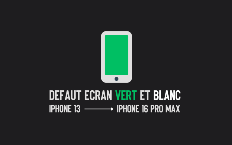 Les iPhone 13 à 16 Pro Max peuvent se bloquer sur un écran vert ou blanc 3 iPhone 13 à iPhone 13 Pro Max présentant un défaut d’écran vert ou blanc